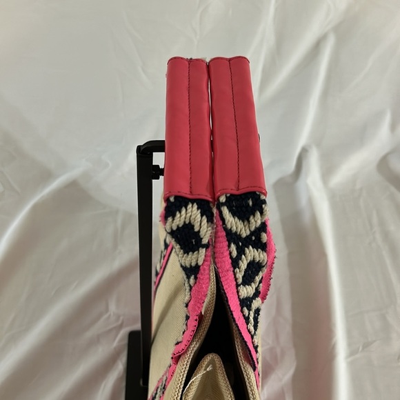 Tory Burch Canvas Top Handle Bag - Picture 6 of 13